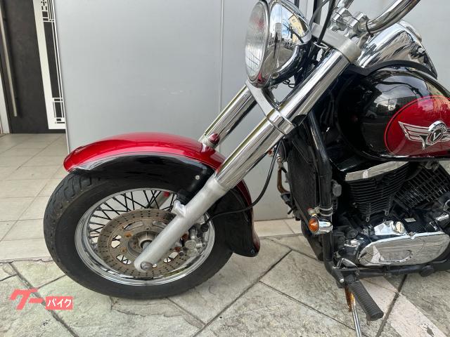 カワサキ バルカン400クラシック スラッシュカットマフラー 三拍子