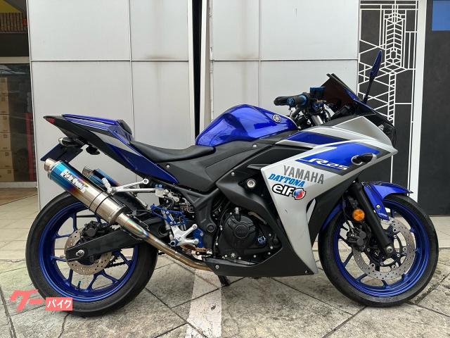 ＹＺＦ−Ｒ２５　ＡＢＳ　モトギアプリズムツインフルエキ　フェンダーレス　マルチバー　アルマイトパーツ多数　前後新品タイヤ