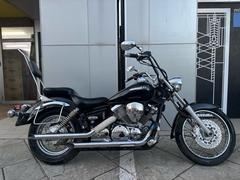 ヤマハ　ドラッグスター２５０　ＶＧ０５Ｊ　ＪＭＣＡスラッシュカットマフラー　シーシーバー