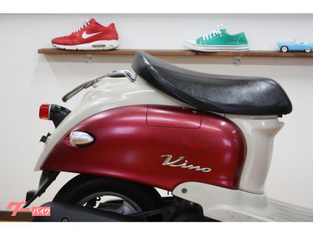 ヤマハ ビーノ バッテリー新品 シート新品張替え 2ストローク ワイン