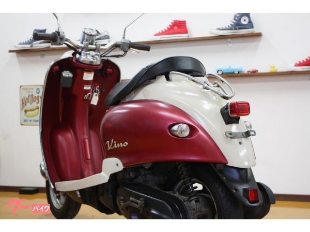 ヤマハ ビーノ バッテリー新品 シート新品張替え 2ストローク ワイン