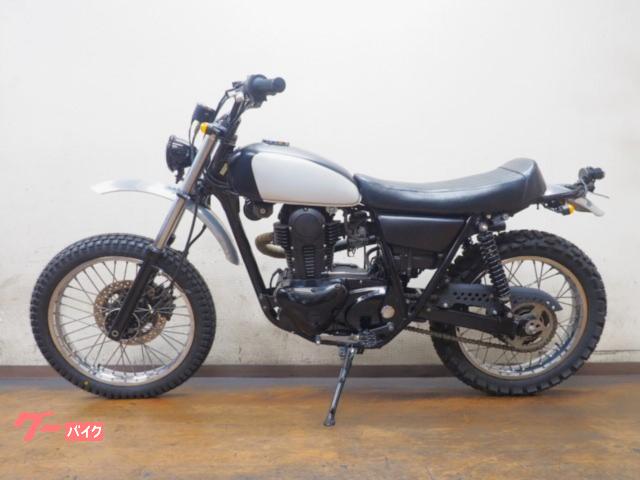 カワサキ250TR用Wellington Moto エキゾーストパイプ 白み WM