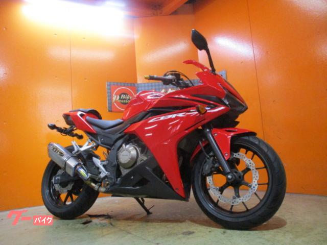ＣＢＲ４００Ｒ　２０１７年モデルチェンジ後モデル　ＯＶＥＲマフラー　ＵＳＢ電源付スマフォフォルダ　ＥＴＣ　ドラレコ　タイヤ前後新品