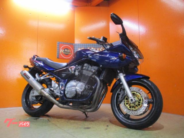 Ｂａｎｄｉｔ１２００Ｓ　２００３年モデル　ヨシムラフルエキマフラー　スキムパッドパールディープシーブルー　純性カギ２本