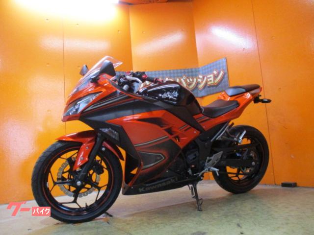 カワサキ Ninja 250 ブラック/オレンジ カワサキ ニンジャ250R 実動車