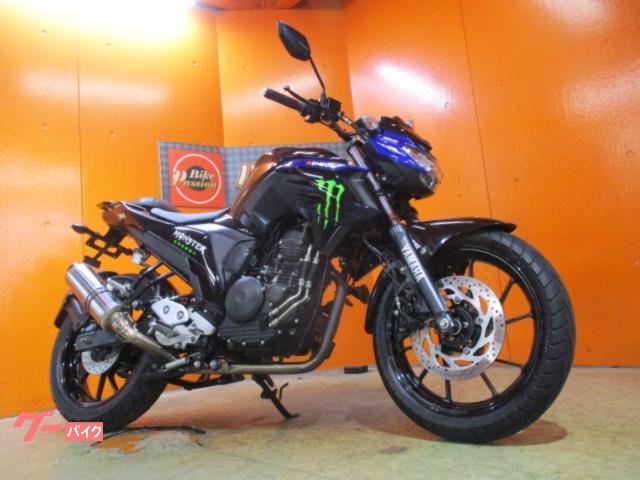 ＦＺ２５　ＡＢＳ　２０２０年モデル　社外マフラー　フェンダーレス　モンスターカラー　前後タイヤバリ溝　ＵＳＢ電源　純正鍵２本