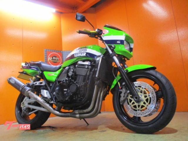 ＺＲＸ１１００　ノジマフルエキマフラー　オーリンズＲサス　フェンダーレス　メッシュホース　左右社外レバー　社外ゴールドハンドル