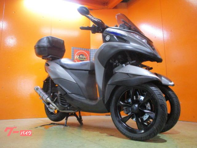 トリシティ１２５　２０２０年ＳＥＣ１Ｊモデル　ＳＰ忠雄フルエキマフラー　Ｙ’ＳギアリアＢＯＸ　ナックルガード