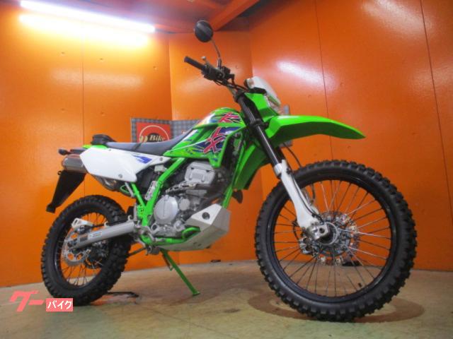 ＫＬＸ２５０　２０１６年ファイナルディション　前後タイヤバリ溝　ライムグリーン　純正ツールバッグ装備　純正フルノーマル車両