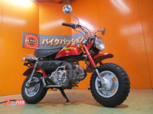 モンキー　２００１年ＡＢ２７キャブモデル　武川シリンダーヘッドボアアップカスタム　追加タコメーター　キャンディールビーレッド