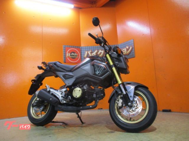 グロム　２０１８年ＪＣ７５四角目モデル　純正ＬＥＤ　社外キャリア　マットアクシスグレーメタリック　純正鍵２本　純正フルノーマル車両