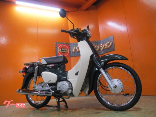 スーパーカブ５０　国内製造丸目ＬＥＤヘッドライト　タスマニアグリーンメタリック　純正鍵　純正フルノーマル車両
