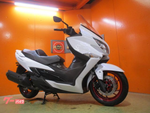 バーグマン４００　ＡＢＳ　　２０２１年登録　２．０ＥＴＣ　パールグレッシャーホワイト　純正鍵２本　純正フルノーマル車両