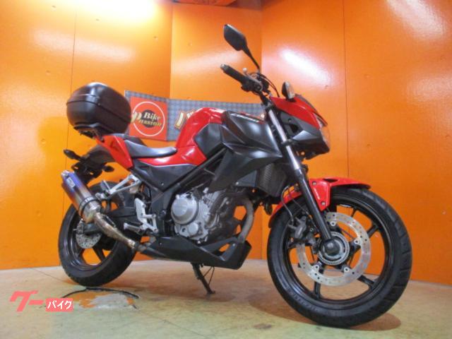 ＣＢ２５０Ｆ　ＡＢＳ　２０１５年　ＷＲ’Ｓチタンマフラー　リアキャリア　リアＢＯＸ　ＬＥＤヘッドライト　ミレニアムレッド