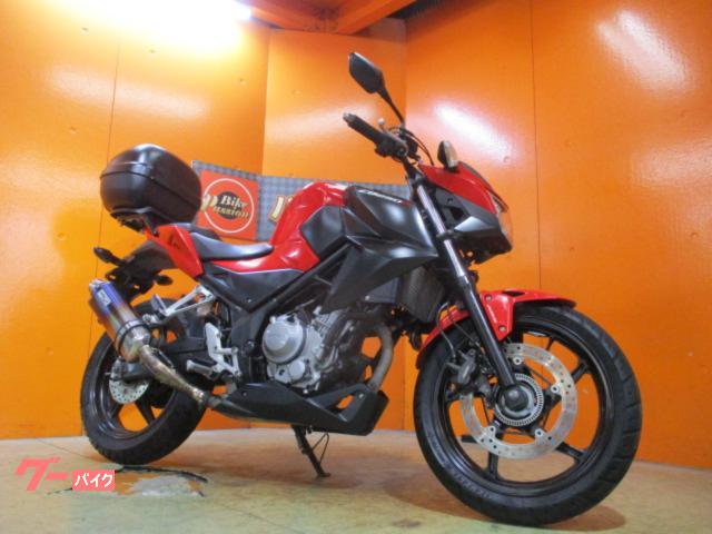 ＣＢ２５０Ｆ　ＡＢＳ　２０１５年　ＷＲ’Ｓチタンマフラー　リアキャリア　リアＢＯＸ　ＬＥＤヘッドライト　ミレニアムレッド