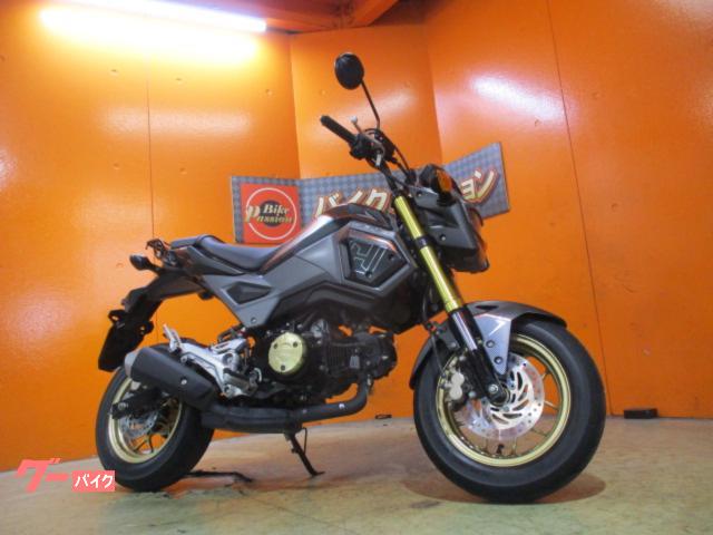 グロム　２０１８年ＪＣ７５四角目モデル　純正ＬＥＤ　社外キャリア　マットアクシスグレーメタリック　純正鍵２本　純正フルノーマル車両