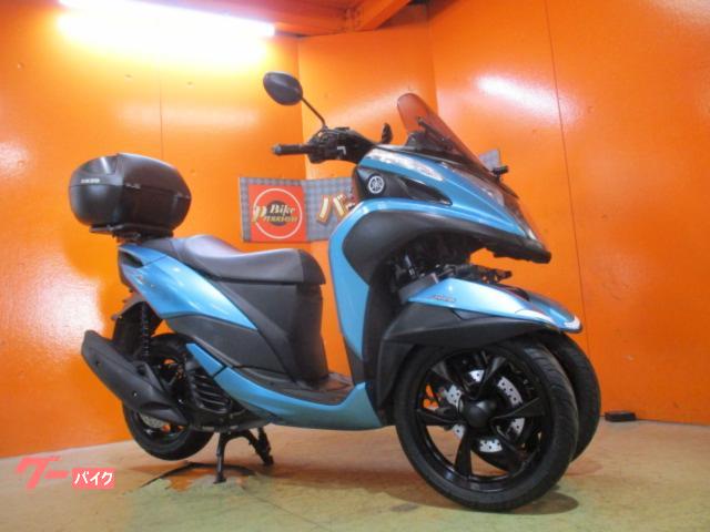 トリシティ１２５　ＡＢＳ　２０１８年モデルチェンジ後４バルブエンジンモデル　社外キャリア　ＲＢＯＸ　前後カメラドライブレコーダー