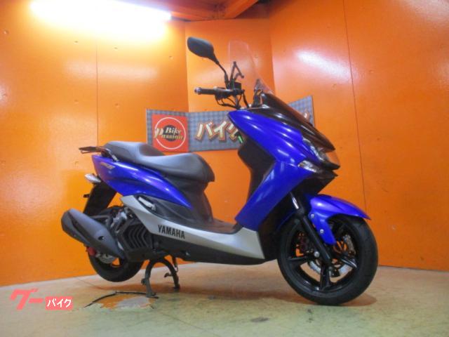 マジェスティＳ　２０１８年モデルチェンジ後ＳＧ５２Ｊモデル　ロングスクリーン　社外キャリア　Ｒタイヤバリ溝　純正鍵２本
