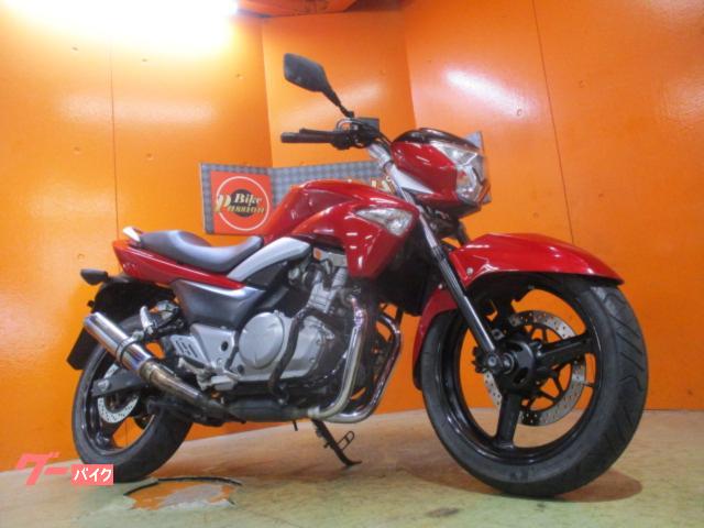 ＧＳＲ２５０　２０１３年　社外１本だしマフラー　盗難防止イモビアラーム　左右アジャスター機能付社外レバー