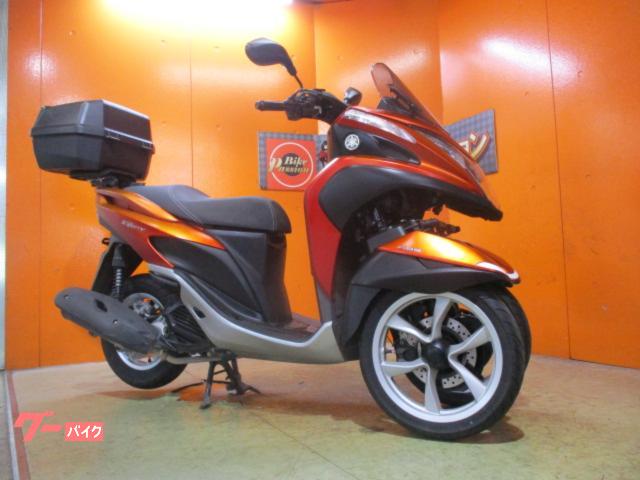 トリシティ125 ABS 2015年 マットディープレッドメタリックK 社外キャリア RBOX 純正鍵2本