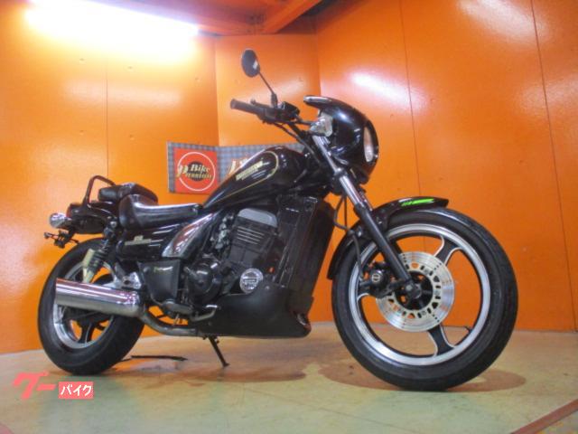 エリミネーター２５０ＳＥ　１９９０年マイナーチェンジ後リザーバータンクＲサスモデル　前後タイヤバリ溝　最高出力４０ＰＳ