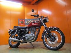 カワサキ　エストレヤ　２００７年モデルチェンジ後電子制御フューエルインジェクションモデル　社外マフラー　キャンディファイアレッド