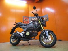 ホンダ　グロム　２０１８年ＪＣ７５四角目モデル　純正ＬＥＤ　社外キャリア　マットアクシスグレーメタリック　純正鍵２本　純正フルノーマル車両