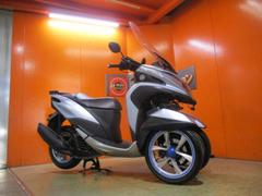 ヤマハ　トリシティ１２５　２０１９年モデル　前後ドライブレコーダー　ロングスクリーン　ブレースバー　社外キャリア　即車付き軽２輪登録可能