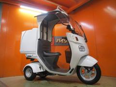 ホンダ　ジャイロキャノピー　２０１６年　ミニカー改造済　ノーヘル乗車ＯＫ　ＴＳデリバリーＢＯＸ　ワイドスクリーン　前後サイドバイザー