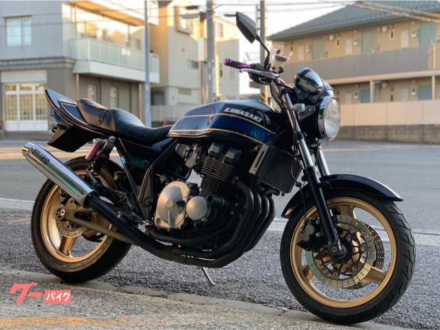 ZRX400/ZRX400Ⅱ用 ファイター製羽テール テールカウル 黒 塗装済