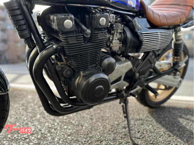 カワサキ ZEPHYR400 黒／青ボールカラー KMDケツ
