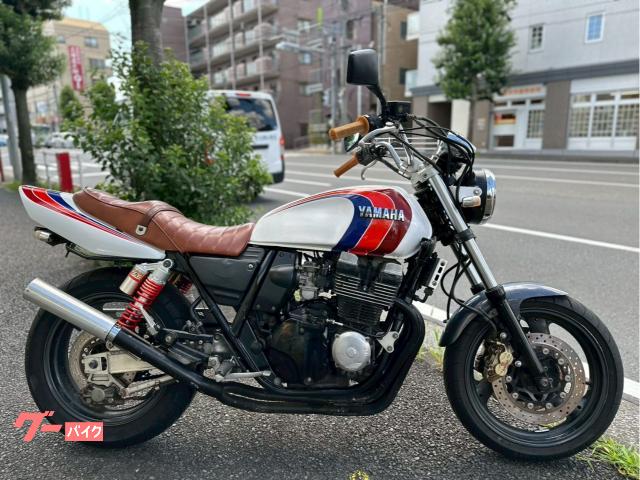 ＸＪＲ４００Ｒ　ＹＳＰカラー　イエローレンズ　アップハンドル　ブラウンタックロールシート　４−２−１−マフラー