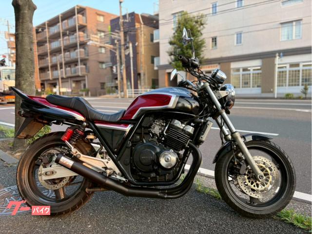 ＣＢ４００Ｓｕｐｅｒ　Ｆｏｕｒ　ＣＢＸ２型カラー　モリワキＪＭＣＡマフラー　タックロールシート　アップハン　サスペンション