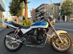 カワサキ　ＺＥＰＨＹＲ４００　ホワイトブルーボールカラー　ＵＰハンドル　軽スロ　ロングテール　４−２−１マフラー