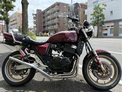スズキ　ＧＳＸ４００インパルス　ワインカラー　星形キャストホイール　ＵＰハンドル　バックステップ　スネーク管