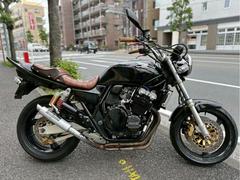 ホンダ　ＣＢ４００Ｓｕｐｅｒ　Ｆｏｕｒ　ＶＴＥＣ　ブラック　マーシャル　アップハン　プリティ管　タックロールシート