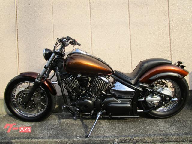 ドラッグスター1100 純正マフラー加工