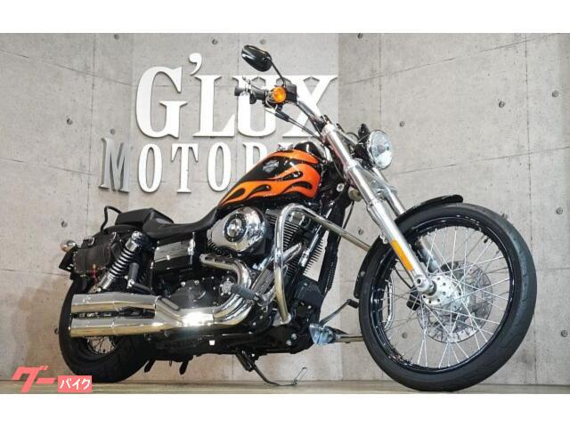 ＦＸＤＷＧ　ワイドグライド　音量可変ＫｅｓｓＴｅｃｈマフラー　ＲＯＵＧＨ−ＴＡＩＬ　レザーサイドバック＆ＥＴＣポーチ　シーシーバー