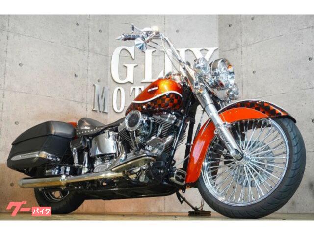 ＦＬＳＴＣ　ヘリテイジソフテイルクラシック　２００台限定カラー　独立管　２１インチ極太スポーク　ソロシート　サドルバック　ＥＴＣ