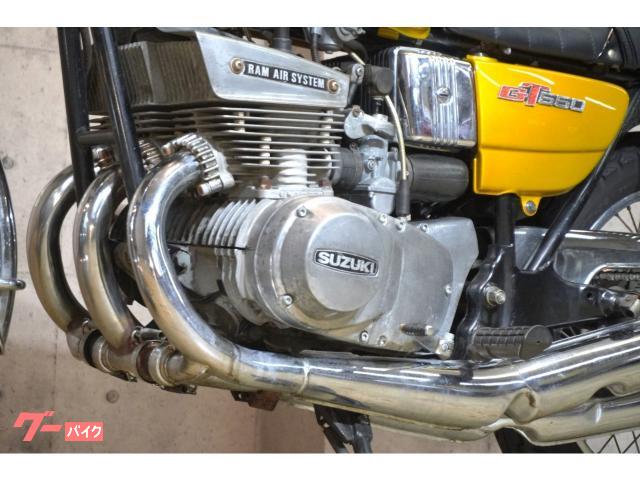 スズキ GT550 4本出しマフラー 純正キャブ スポークホイル
