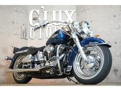 ＨＡＲＬＥＹ−ＤＡＶＩＤＳＯＮ　ＦＬＳＴＣ　ヘリテイジソフテイルクラシック　バンスマフラー　左右独立管　Ｓｕエアクリ　ビーチバー　アイドルスクリュー　ＥＧガード