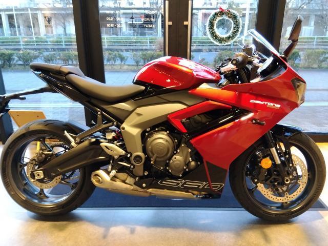 デイトナ660 トライアンフ認定中古車 ETC車載器装着済み カーニバルレッド／サファイアブラック