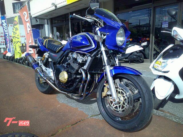 ＣＢ４００Ｓｕｐｅｒ　Ｆｏｕｒ　ＳＰＥＣ２　ストライカーマフラー　タックロールシート　オーリンズサス　メタリックブルー