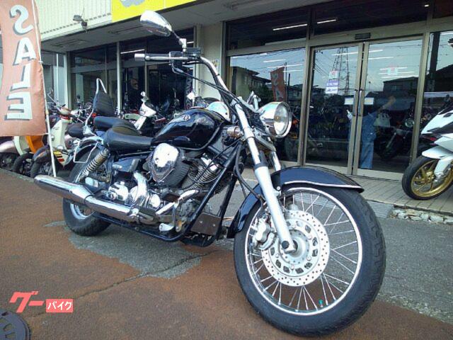 ドラッグスター２５０　ＶＧ０５Ｊ　空冷４サイクルＶツインエンジン　ロングシーシーバー　ブラック