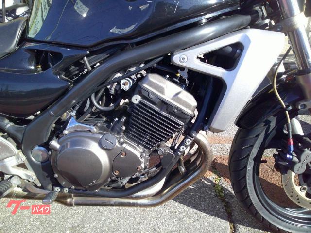 NO.5726　バリオス2（ＢＡＬＩＵＳ２）水冷４サイクル４気筒エンジン　スワローハンドル　ブラック　☆彡 カワサキ BALIUS－II 水冷4サイクル4気筒エンジン スワロー