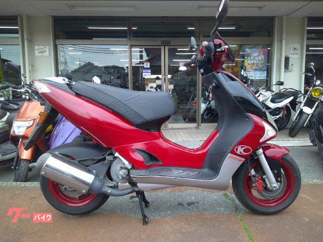 NO.3123　キムコ　スーパー９Ｓ （ＫＹＭＣＯ） 水冷２サイクルエンジン　前後ディスクブレーキ　レッド＆シルバー　☆彡 KYMCO スーパー9S 水冷2サイクルエンジン 前後ディスク