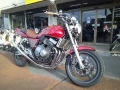 ホンダ　ＣＢ４００Ｓｕｐｅｒ　Ｆｏｕｒ　水冷４サイクル４気筒エンジン　ＥＴＣ付き　ＲＰＭ集合マフラー　タックロールシート　アップハンドル