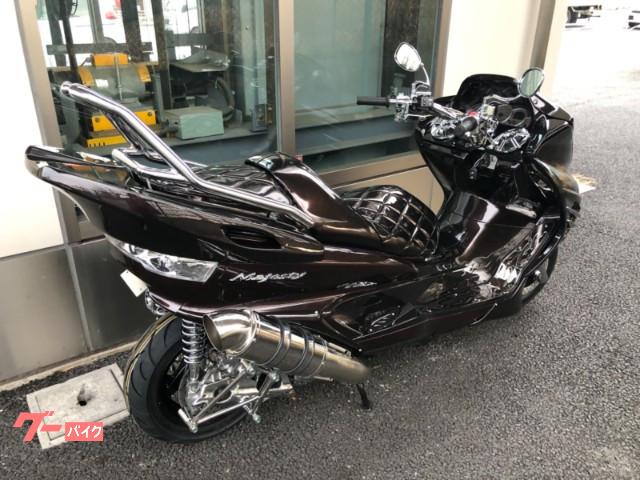 中古美品マジェスティ250/C SG03J 5GM 5SJ カチ上げ メッキエアクリーナー ヤマハ YAMAHA MAJESTY 社外品 メーカー別