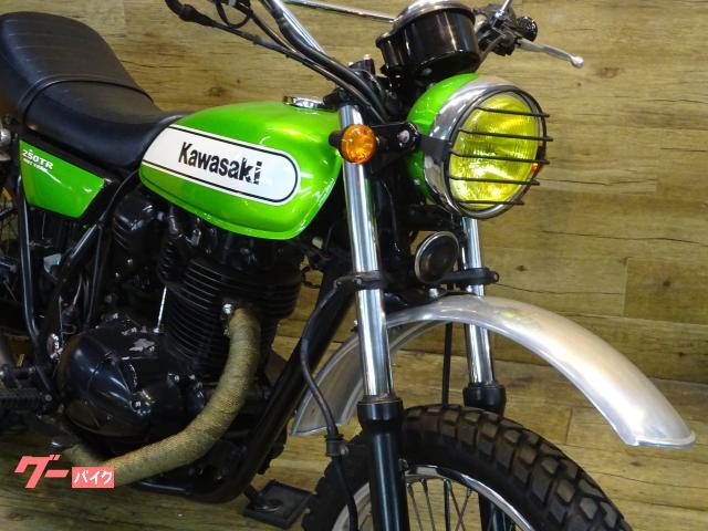 カワサキ 250TR FI カスタム 社外マフラー 社外ヘットライト 