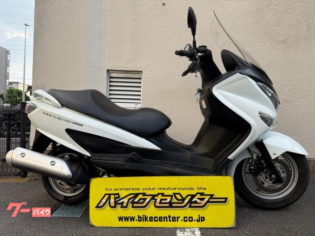 バーグマン２００　２０１４年モデル　インジェクション　ロングスクリーン　ノーマルマフラー